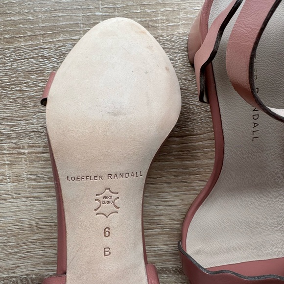 NEW Leather Loeffler Randall Women’s Mid Heel Sandal Genuine Leather - Picture 4 of 6